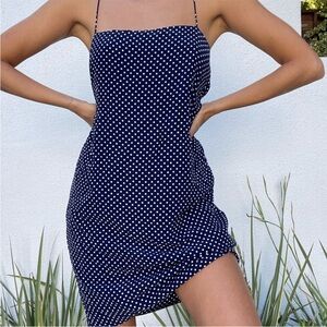 ALTERED Acacia Polka Dot Sina Mini Dress In Bobbi Dot Size Small